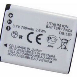 SANYO DB-L80 batterij voor SANYO DB-L80 VPC-CS1 CG20 CG88 CG100 CA100 GH1 GH3