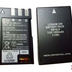 Nikon batterij EN-EL9 2p Nikon EN-EL9A EN-EL9 D5000 D3000 D40 D60 1000mAh/7.4wh Origineel